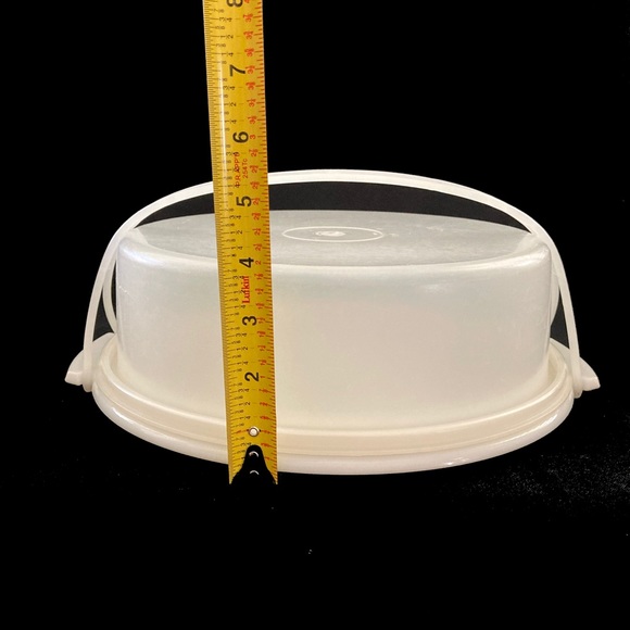 Tupperware Vintage Pie Taker Set lid handle clear - Picture 2 of 6